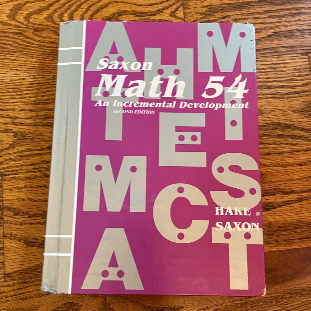 SAXON MATH 54 Book